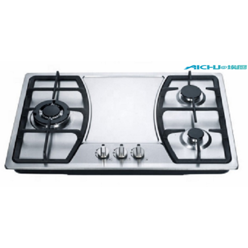 3 Burners Stainless Steel Kitchen Stoves